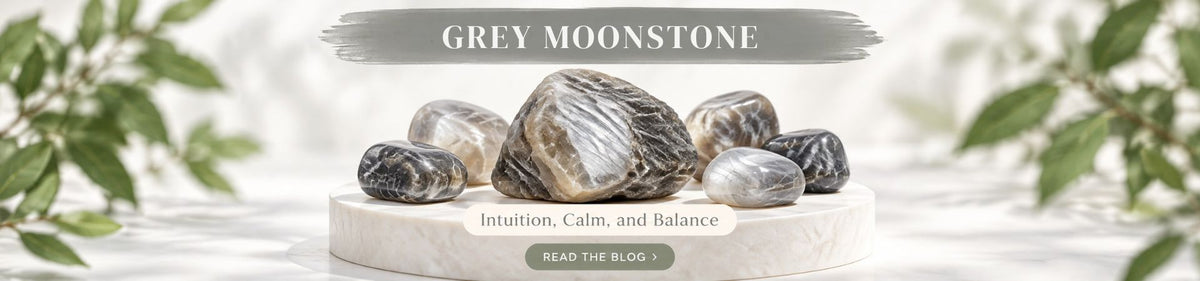 Grey Moonstone: Meaning, Benefits, Uses & Healing Properties