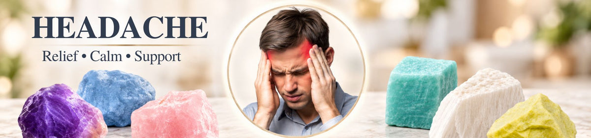 Authentic Crystals for Headache: Benefits, Relaxation & Wellness