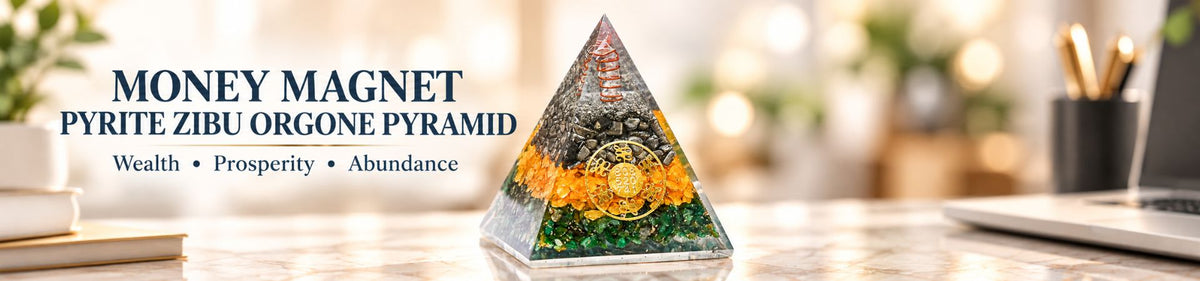 Money Magnet Pyrite Zibu Orgone Pyramid: Benefits, Uses & Meaning