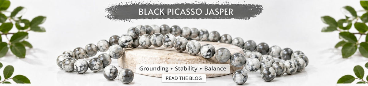 Black Picasso Jasper: Meaning, Benefits, Uses & Healing Properties