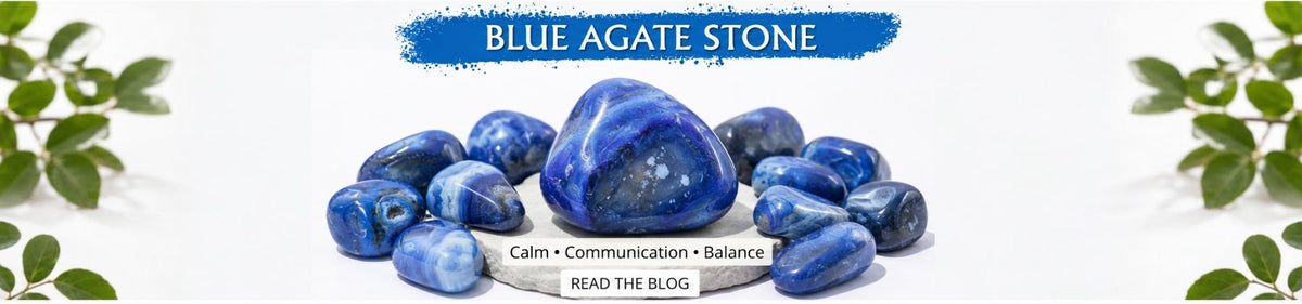Blue Agate: Meaning, Benefits, Uses & Crystal Blue Agate Guide
