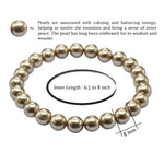 Champagne Pearl Bracelet (Elastic)