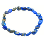 Lapis Lazuli Tumbled Bracelet (Elastic)