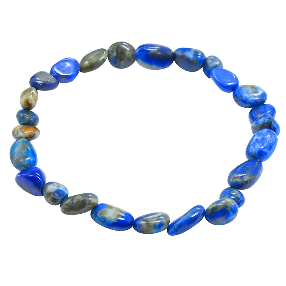 Lapis Lazuli Tumbled Bracelet (Elastic)