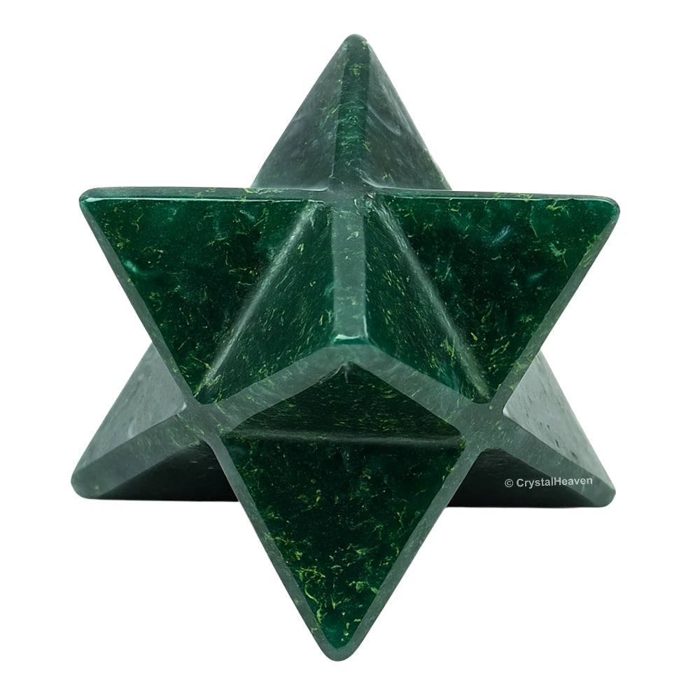 Moss Agate Crystal Merkaba (20-25 mm)