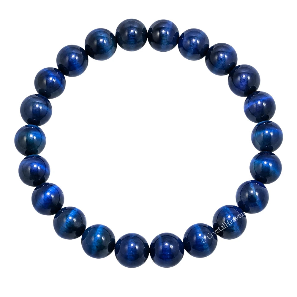 Blue Cat's Eye Bracelet (Elastic)