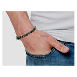 African Bloodstone Bracelet (Faceted-Stretchable)
