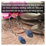 Sodalite Crystal Keychain (Raw)