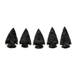 Black Obsidian Arrowhead - 1" to 1.5" (25 Pieces)