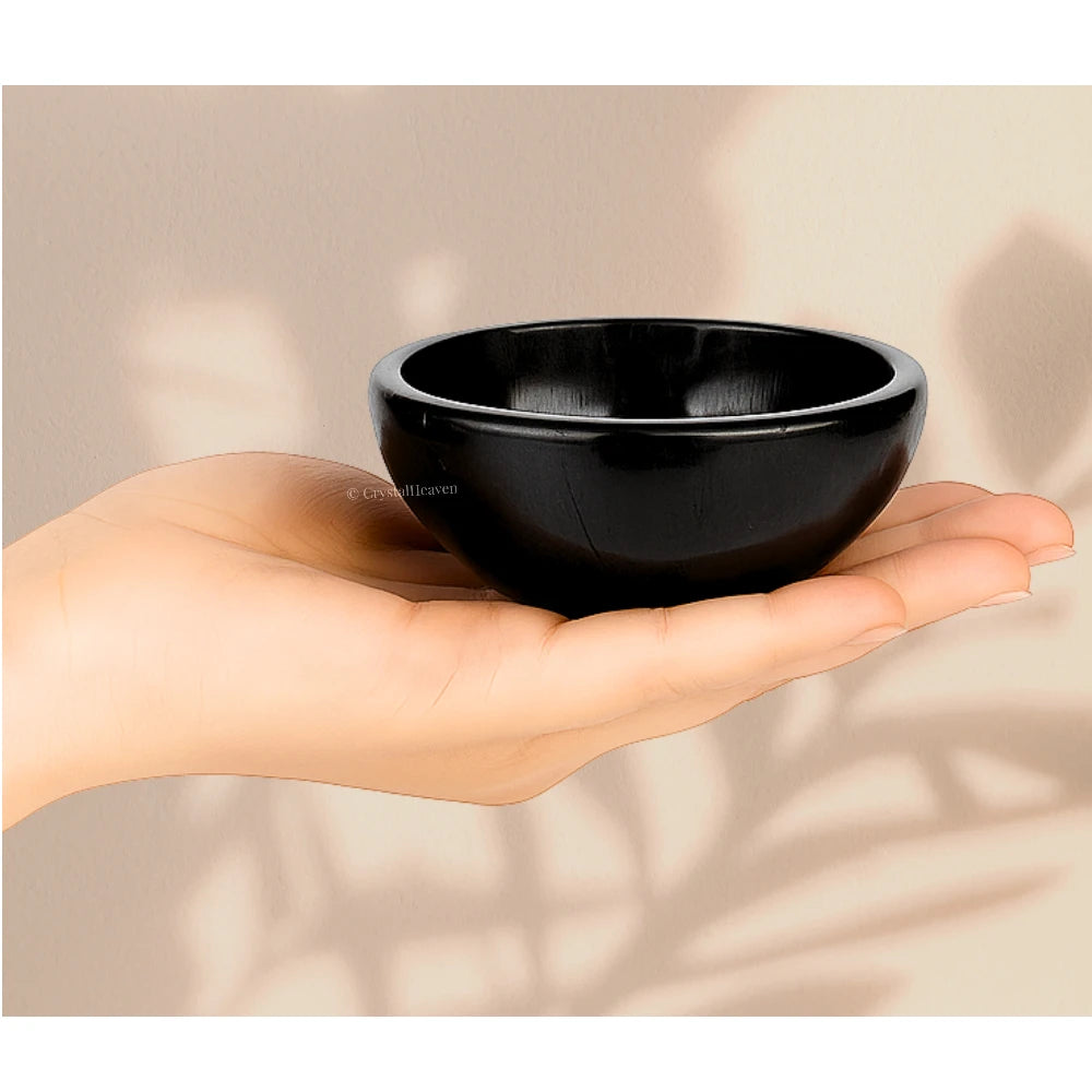 Black Tourmaline Crystal Bowl - 3 Inch