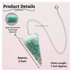 Amazonite Crystal Orgone Pendulum