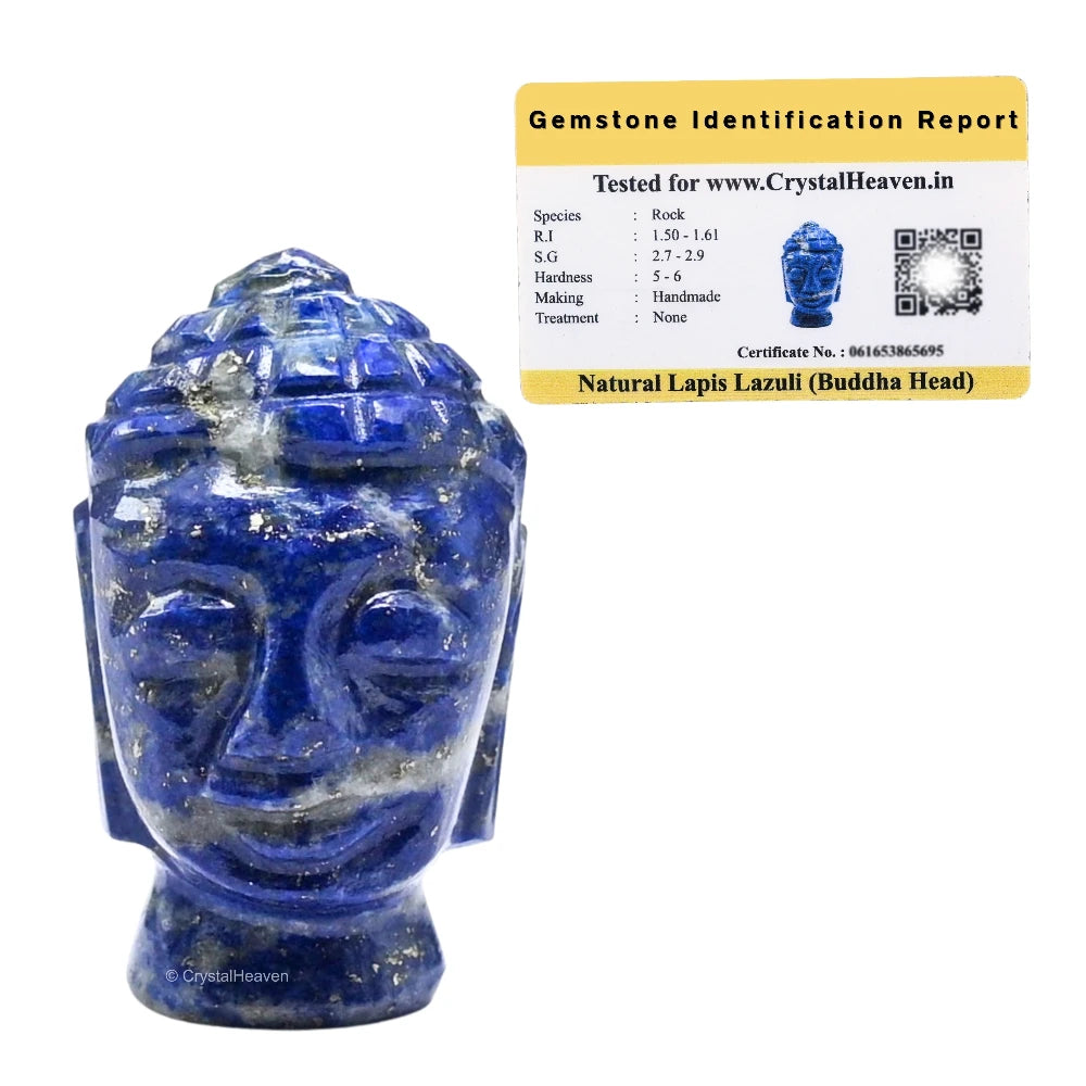 Lapis Lazuli Buddha Head