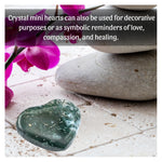 Moss Agate Mini Heart (Pack of 2)