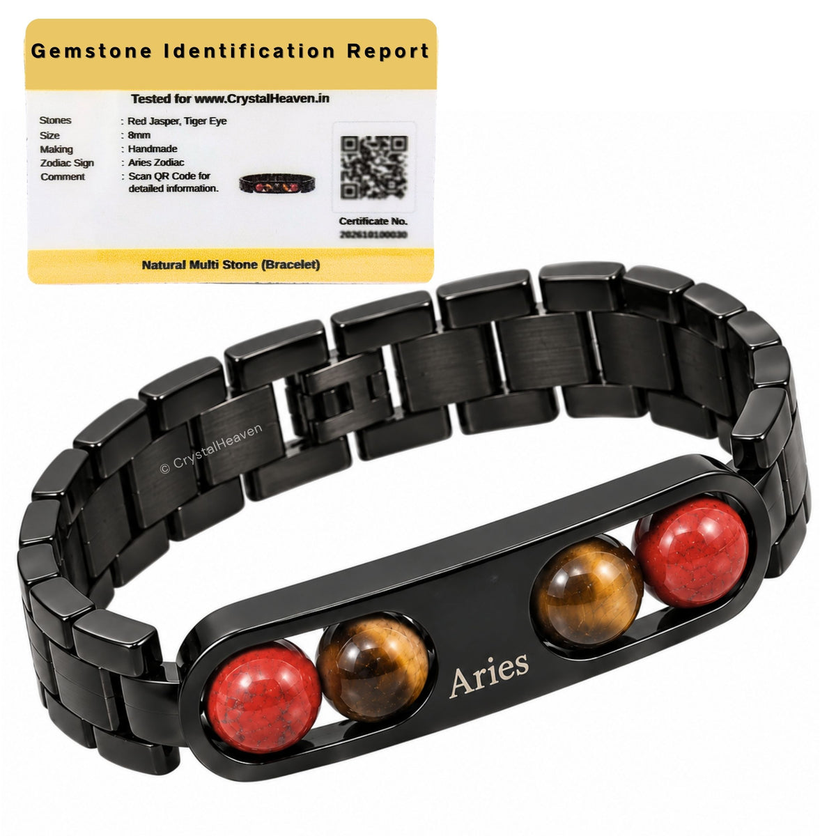 Aries Zodiac Metal Bracelet