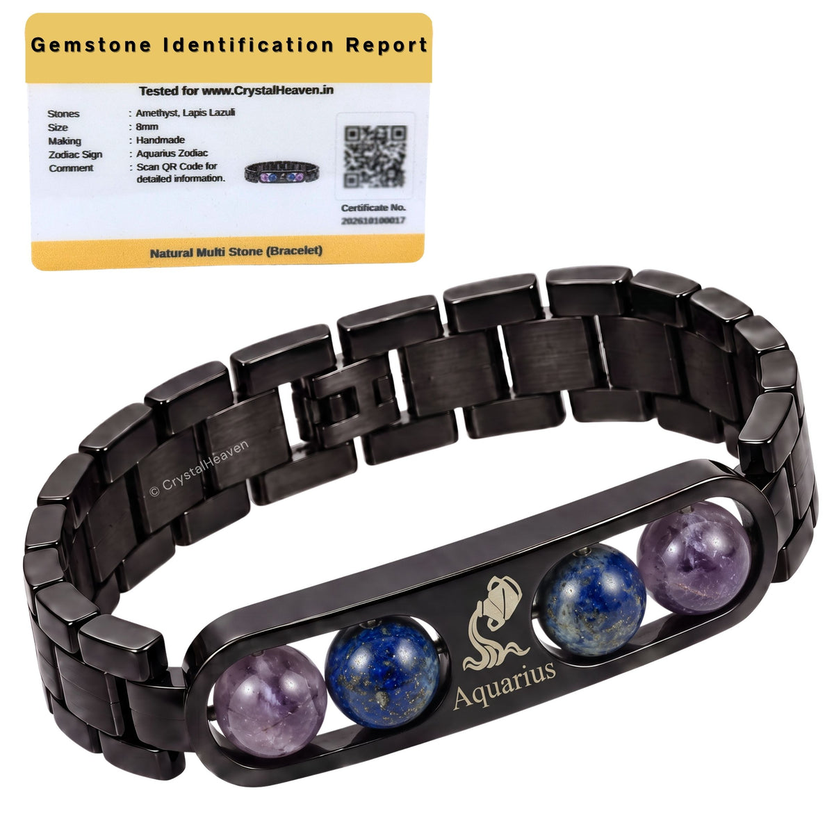 Aquarius Zodiac Metal Bracelet