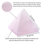 Pink Calcite Pyramid (1.5 Inch)