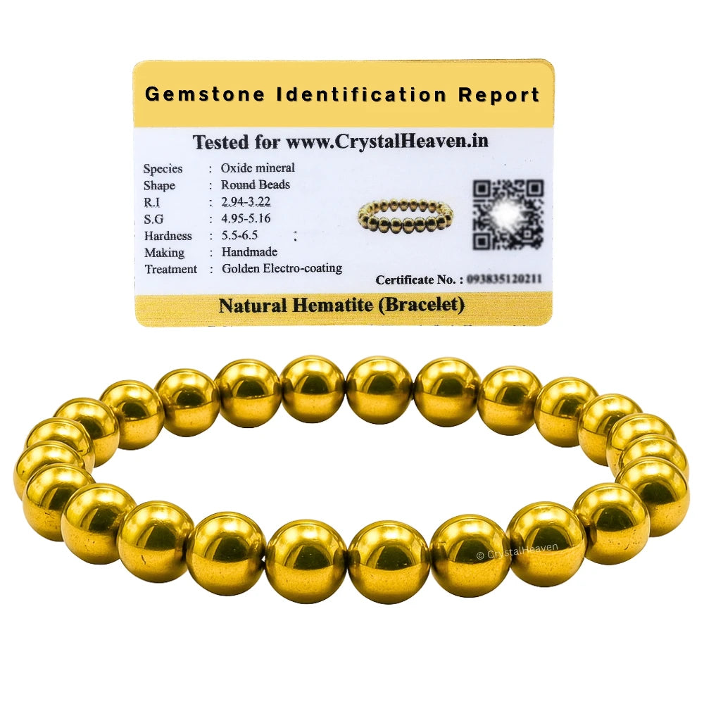 Golden Hematite Bracelet (Elastic)