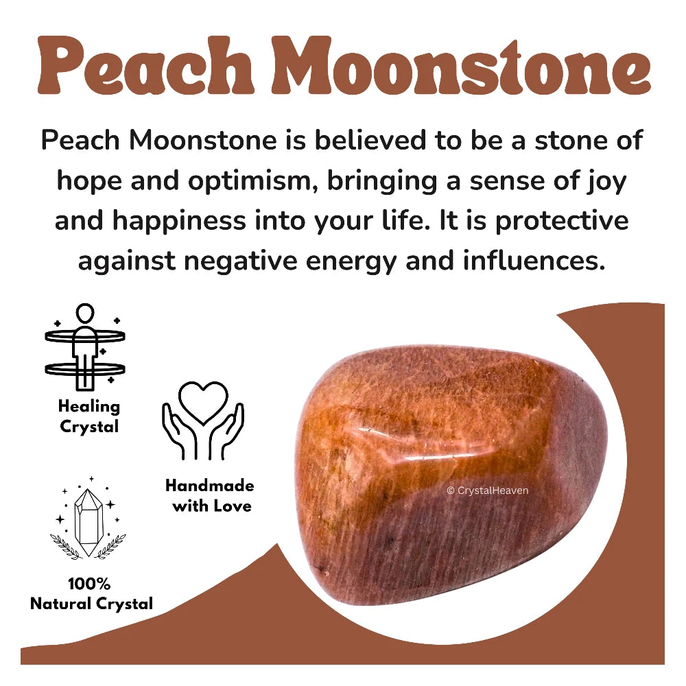 Tumbled Peach Moonstone Stones (30 Gram)