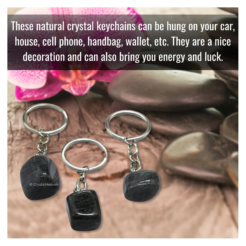 Blue Aventurine Crystal Keychain (Tumbled)