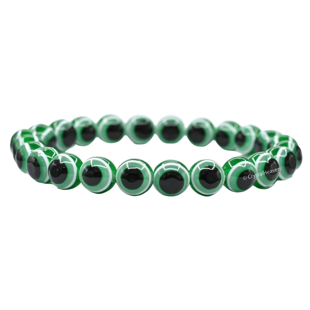 Dark Green Evil Eye Bracelet