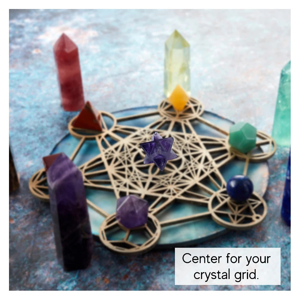 Amethyst Crystal Merkaba (20-25 mm)
