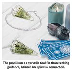Prehnite Crystal Orgone Pendulum