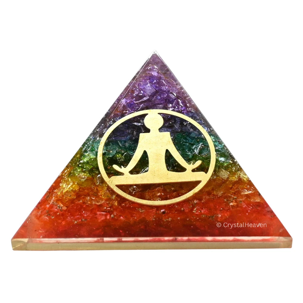 7 Chakra Onyx Orgone Pyramid (Buddha Yoga)
