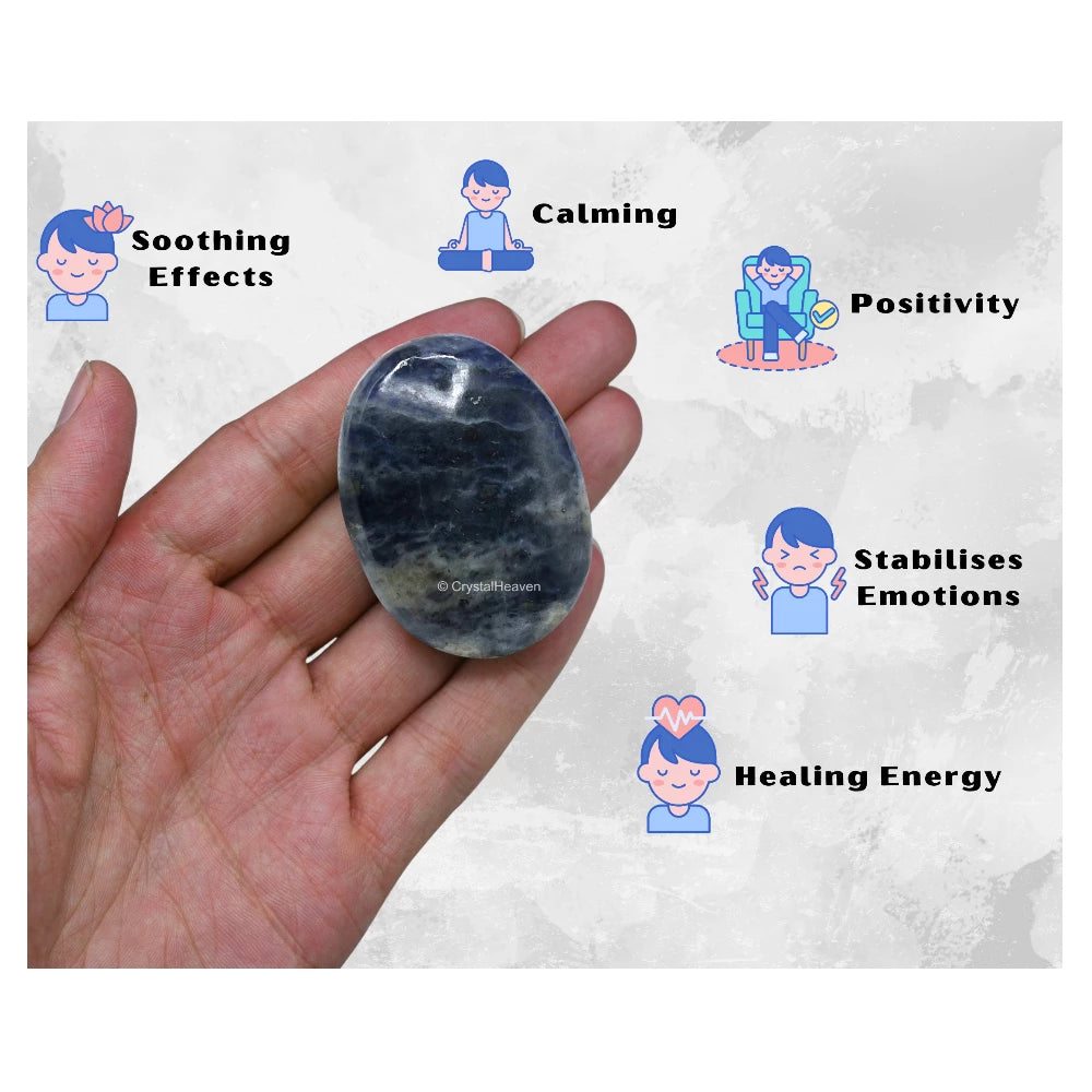 Iolite Palm Stone