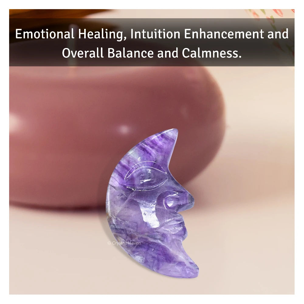 Amethyst Crescent Moon