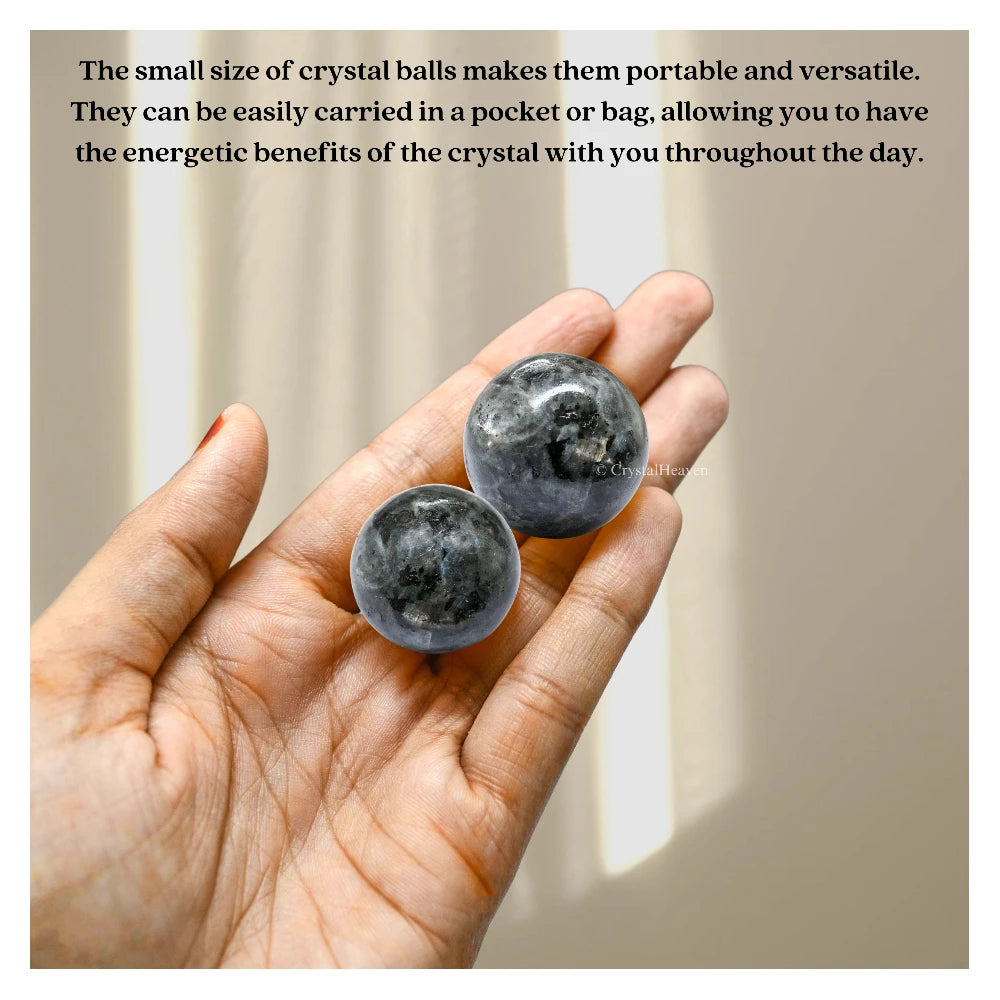 Larvikite Sphere (1 Inch)