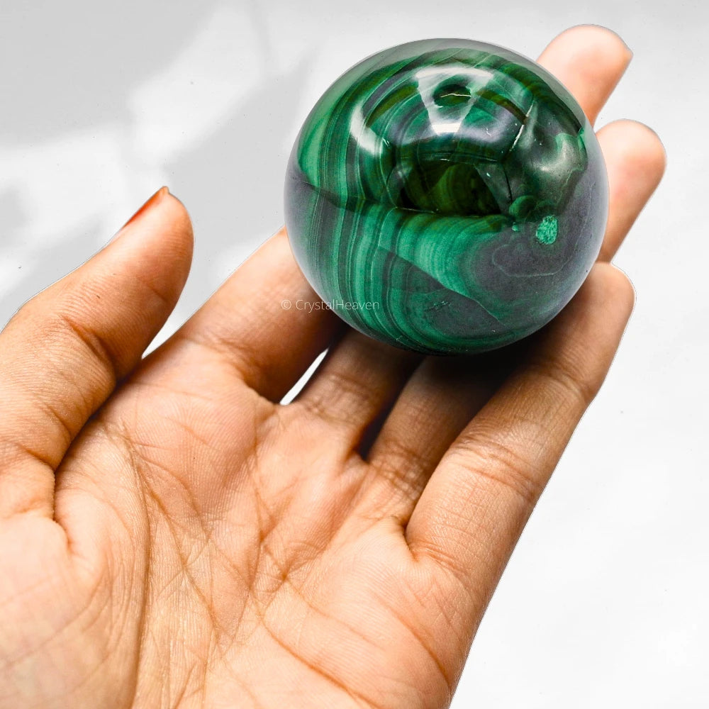 Malachite Sphere (1.5 Inch)