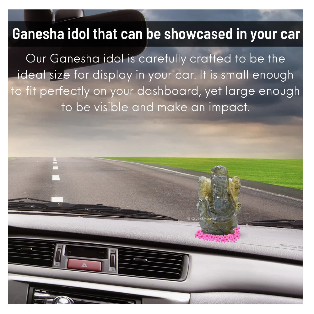 Labradorite Crystal Ganesh Ganpati