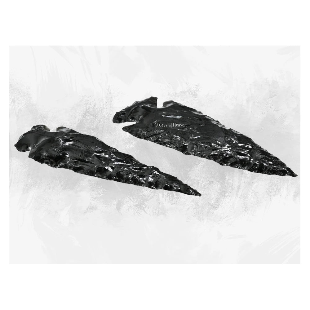 Black Obsidian Arrowhead - 4" to 5"