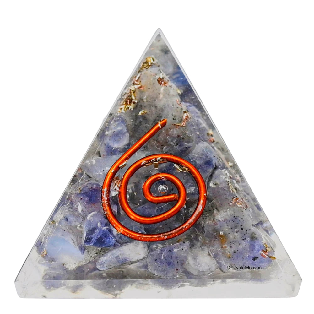 Iolite Orgone Pyramid - 30mm