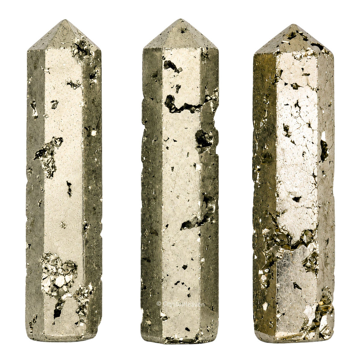 Raw Pyrite Pencil Points (Set of 3)