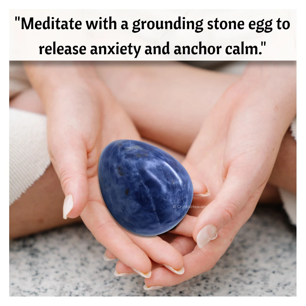 Sodalite Crystal Egg Stone