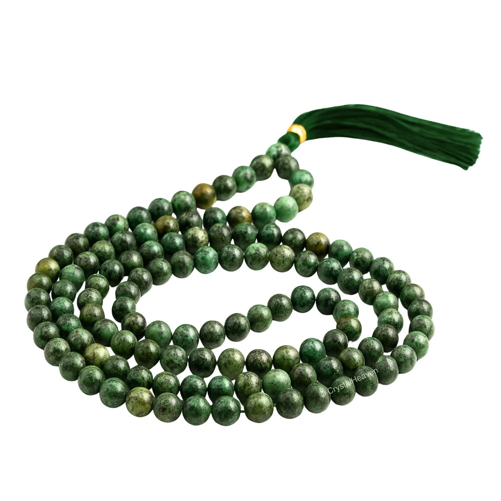 African Turquoise Japa Mala (Without Knot)