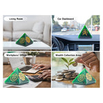 Laxmi Zibu Money Pyramid - Green Aventurine Crystal Pyramid