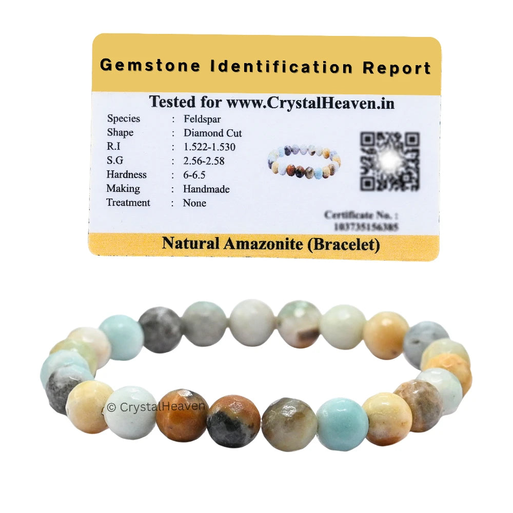 Mexican Amazonite Bracelet (Faceted-Stretchable)