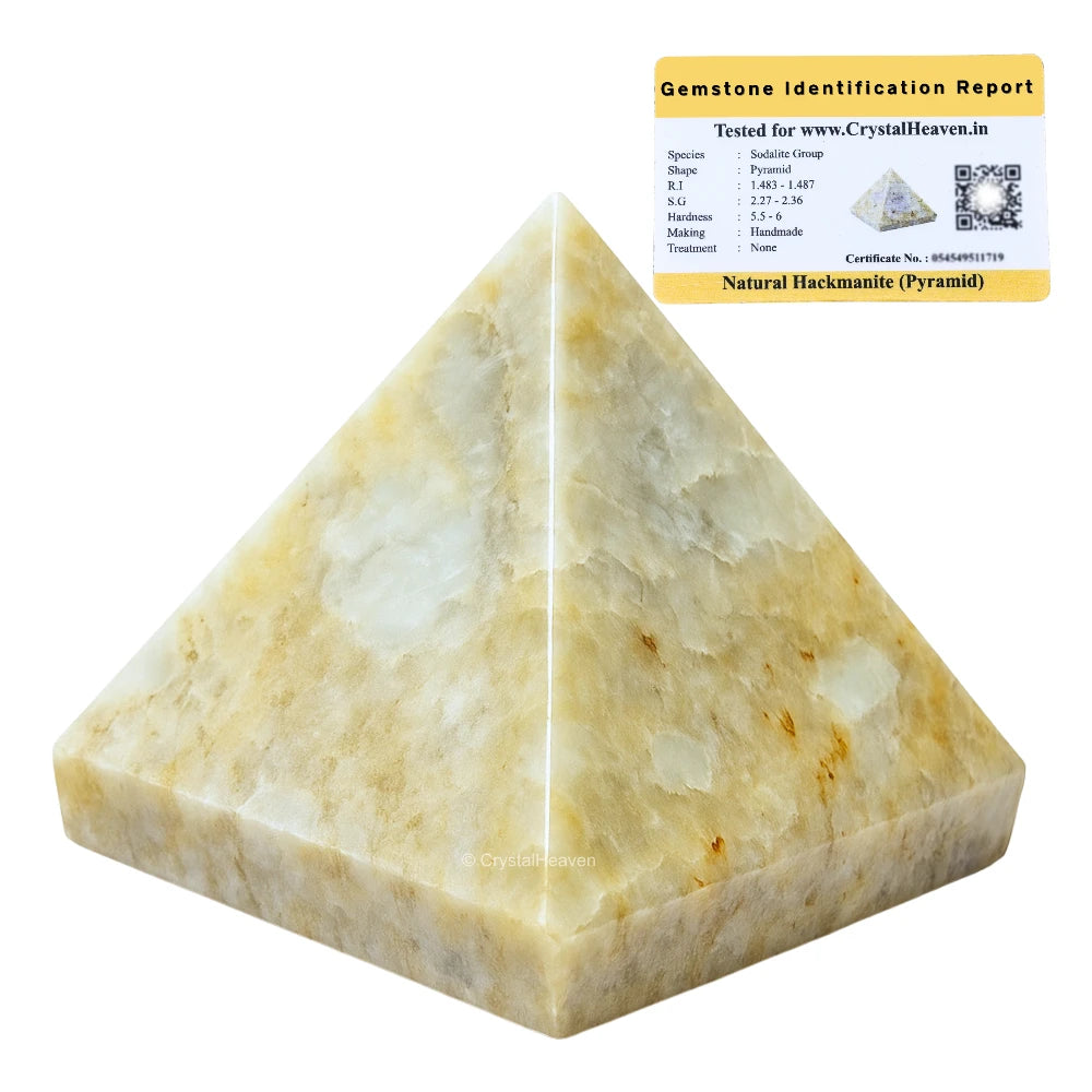 Hackmanite Pyramid (1.5 Inch)