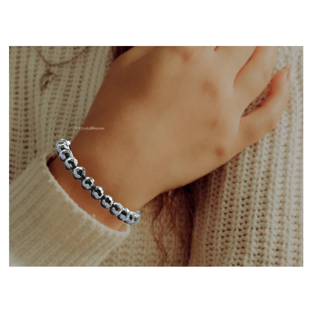 Hematite Bracelet (Faceted-Adjustable)