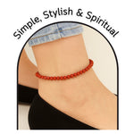 Red Jasper Anklet (Without Knot)