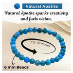 Apatite Healing Crystal Bracelets - 6mm Beads