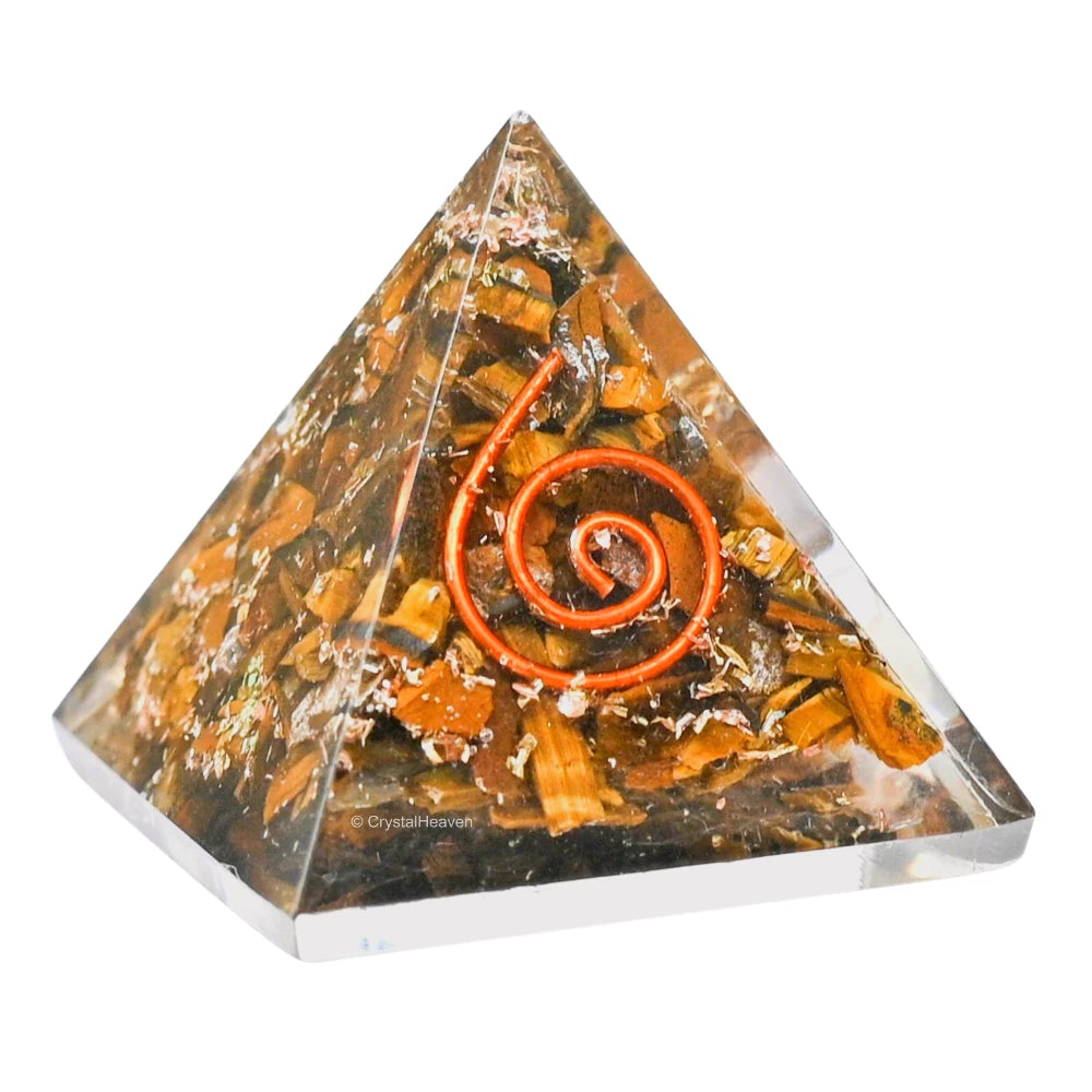 Tiger Eye Orgone Pyramid - 30mm