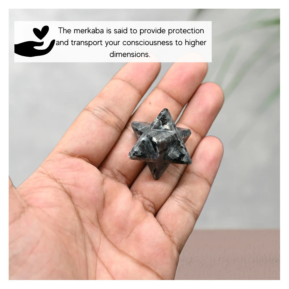 Larvikite Crystal Merkaba (15-20 mm)