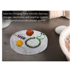 Selenite Charging Plate with Flower of Life (3 Inch)