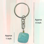 Amazonite Crystal Keychain (Tumbled)