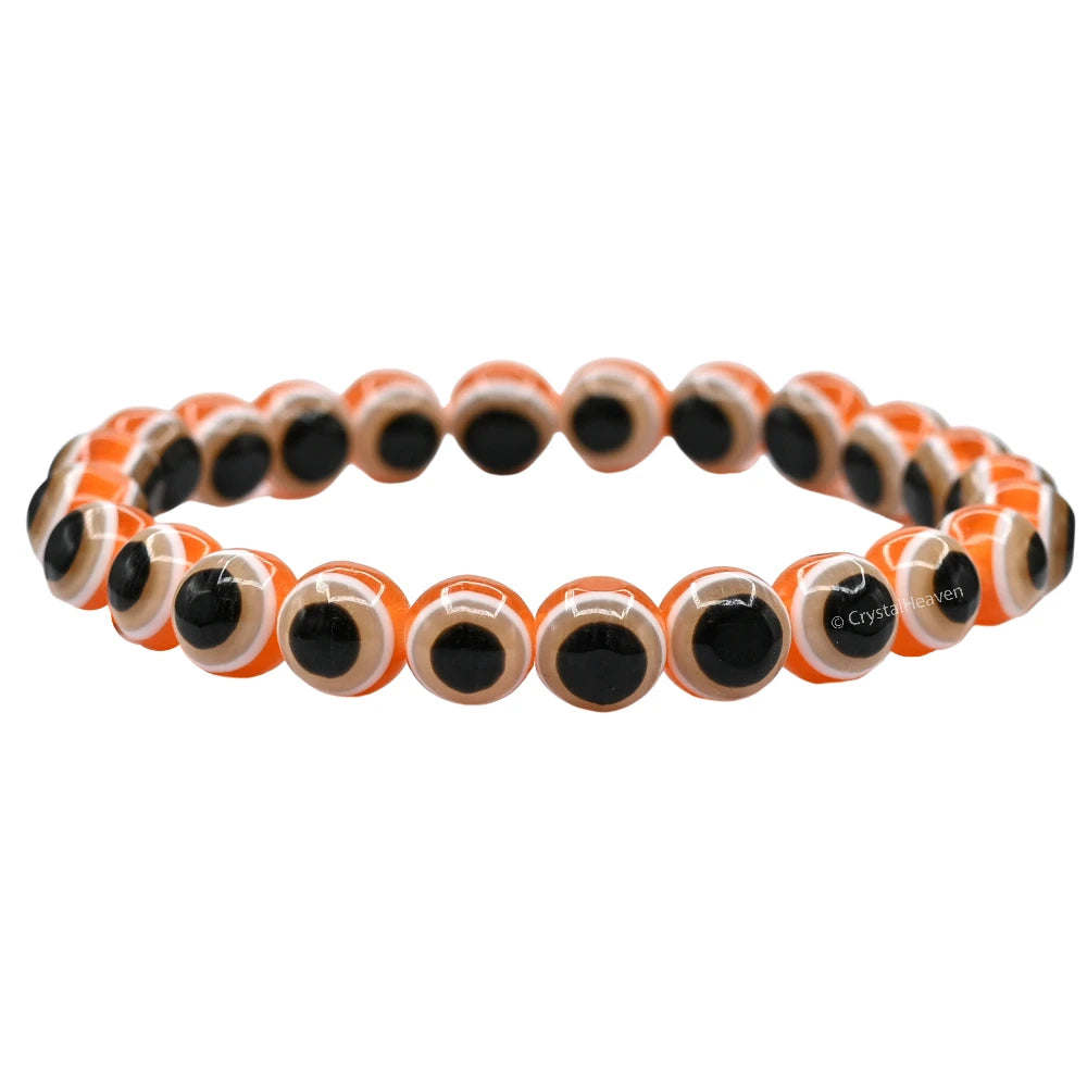 Orange Evil Eye Bracelet