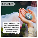 Scheelite Palm Stone