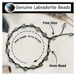 Labradorite Anklet (Hand Knotted)